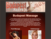 Tablet Screenshot of eroticbudapestmassage.hu